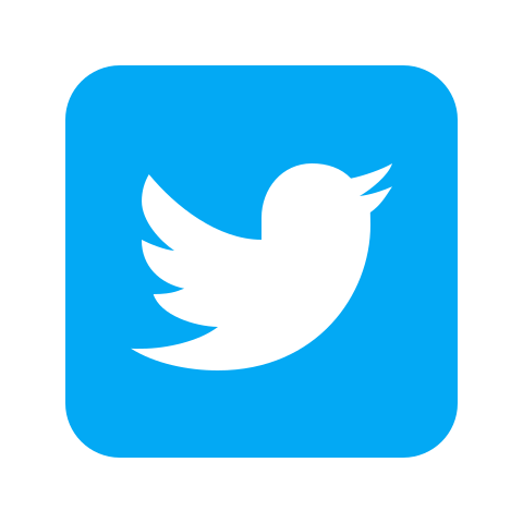 カラー スタイルでの Twitter 四角 のアイコン カラー スタイルでの Twitter 四角 のアイコン