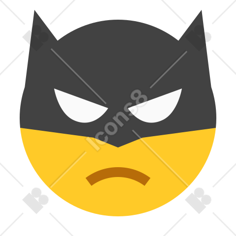 Batman Emoji icon in Color Style