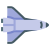 space shuttle flat icon