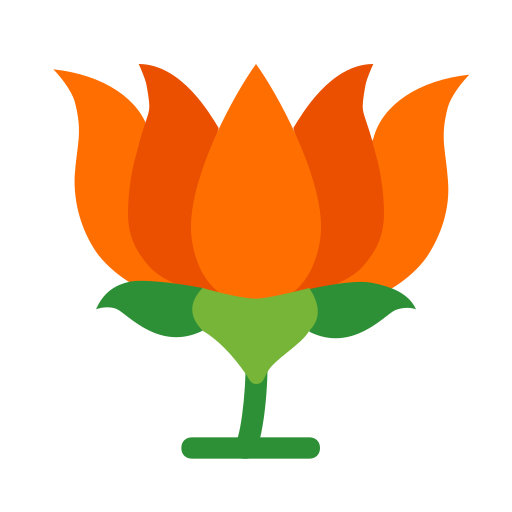 BJP India icon in Color Style