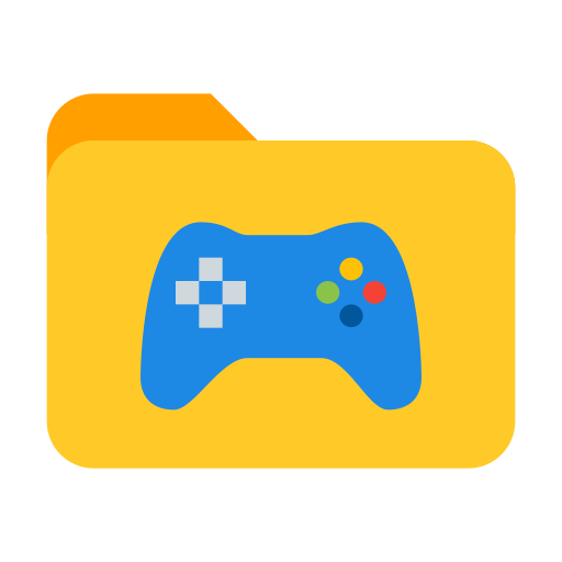 Icono de Games Folder estilo Color