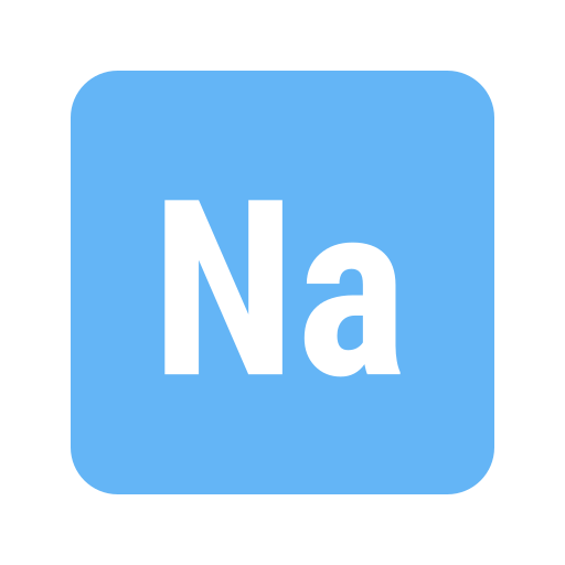 Natrium Icon im Farbe Stil
