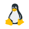 Linux操作系统Logo - 彩色小企鹅Tux图标