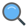 search icon, color style, 96 px