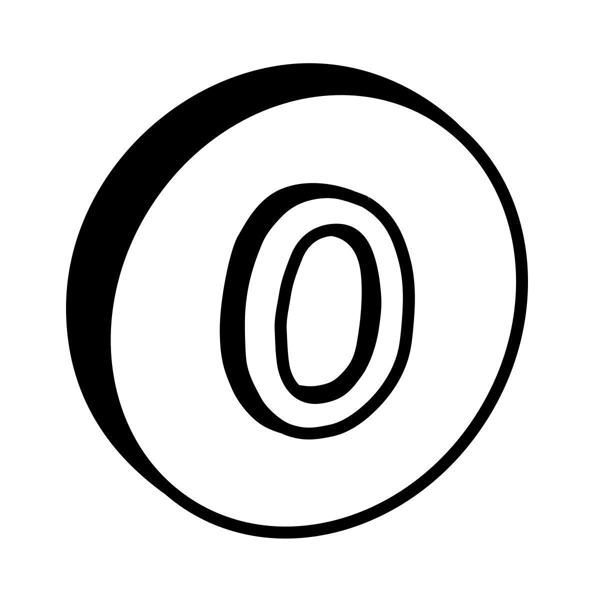 comic style cerchiato 0 icon