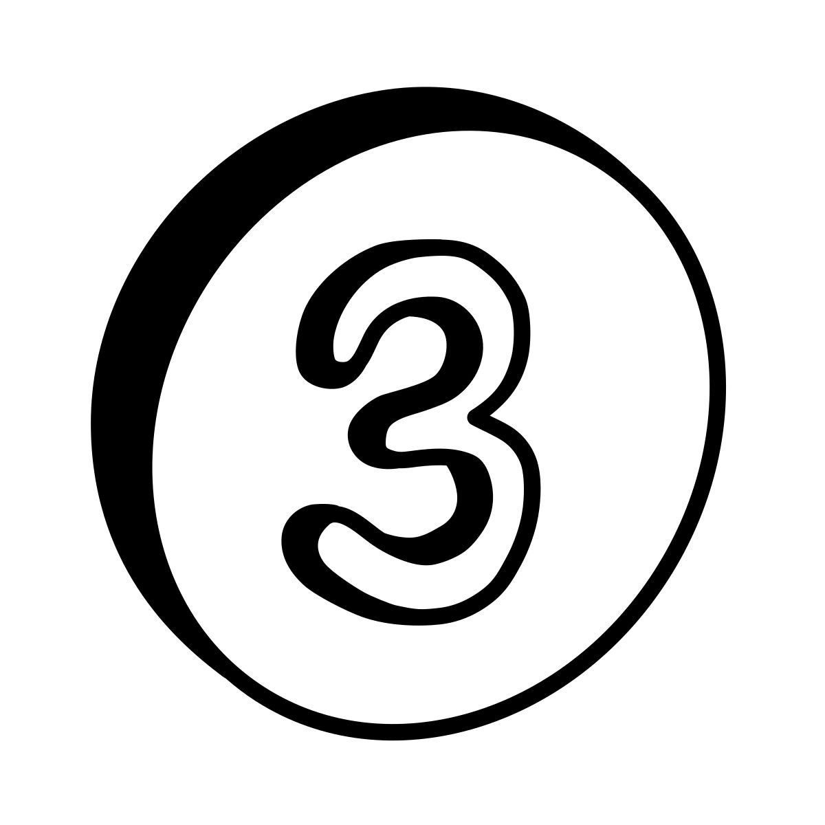 comic style 3 circulado icon