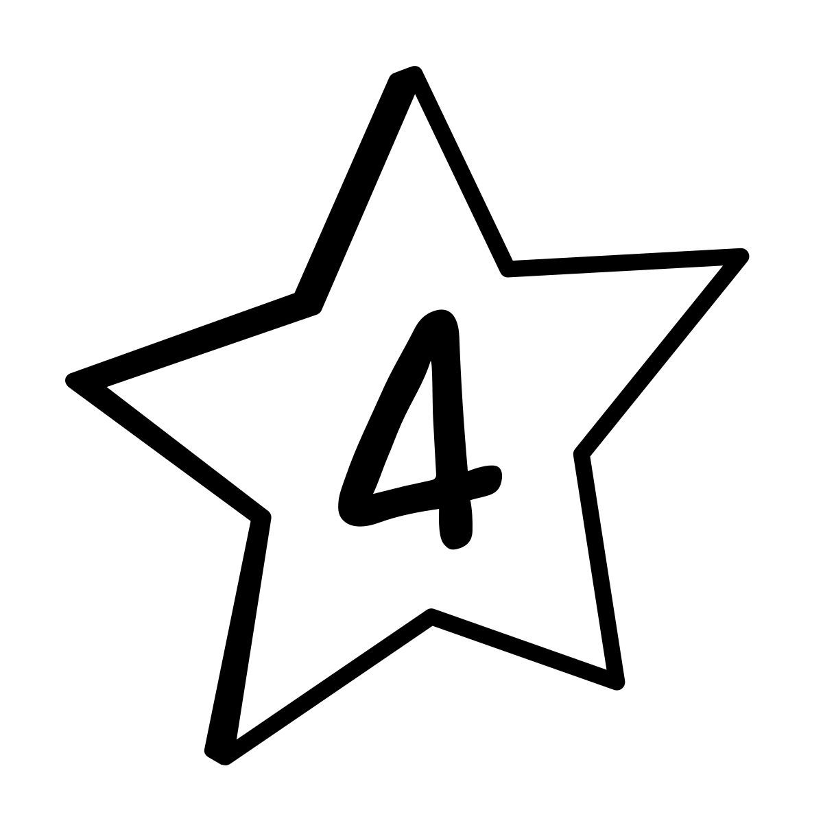 comic style hotel a 4 stelle icon