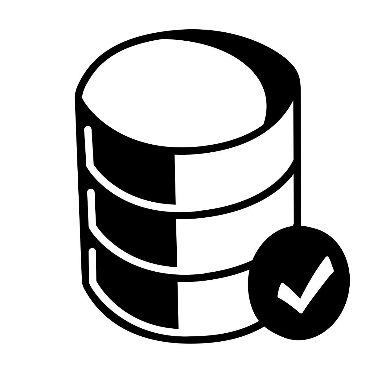 comic style aceitar banco de dados icon