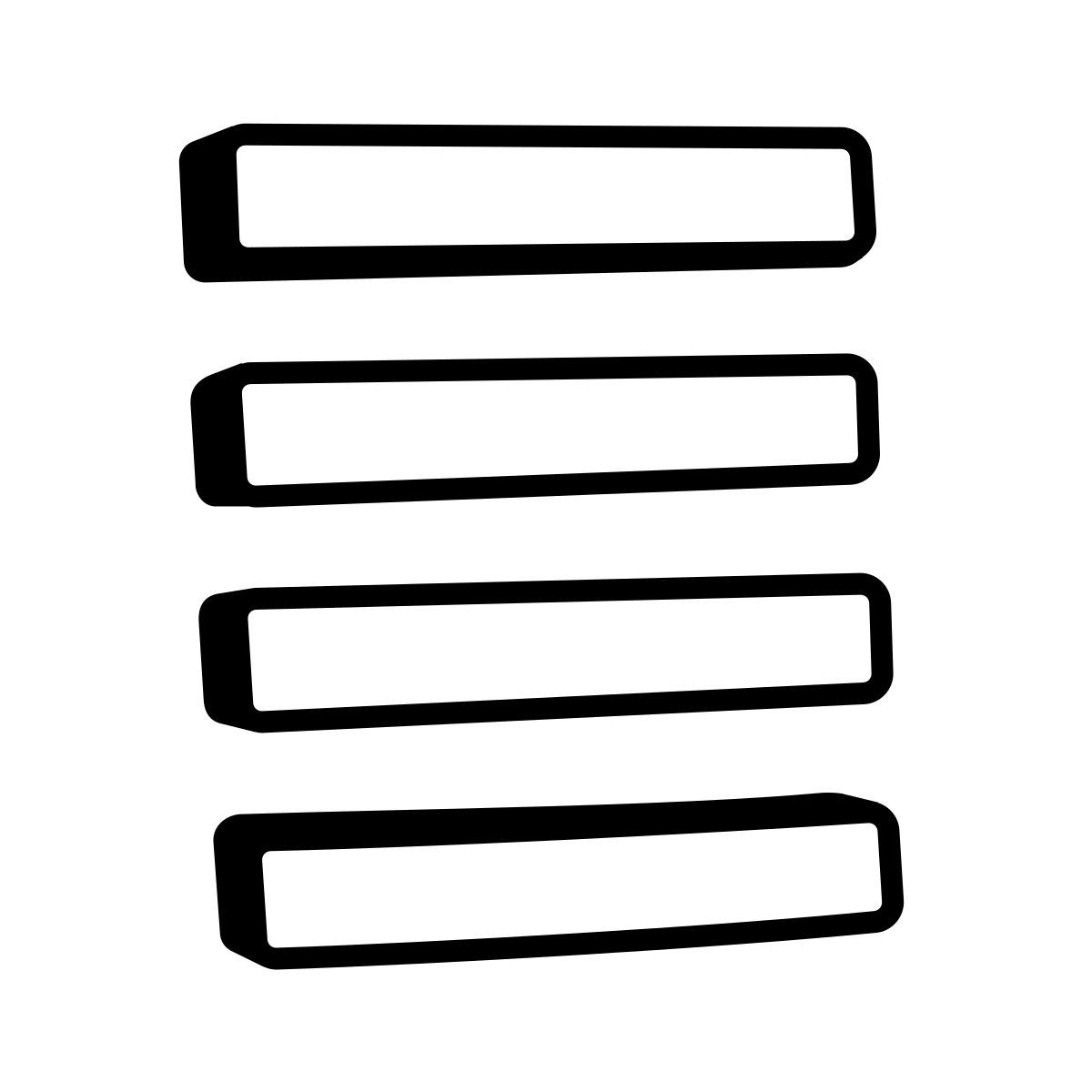 comic style align justify icon