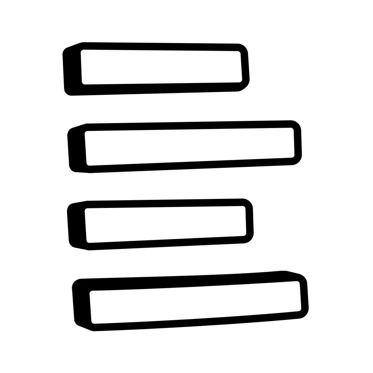 comic style align left icon