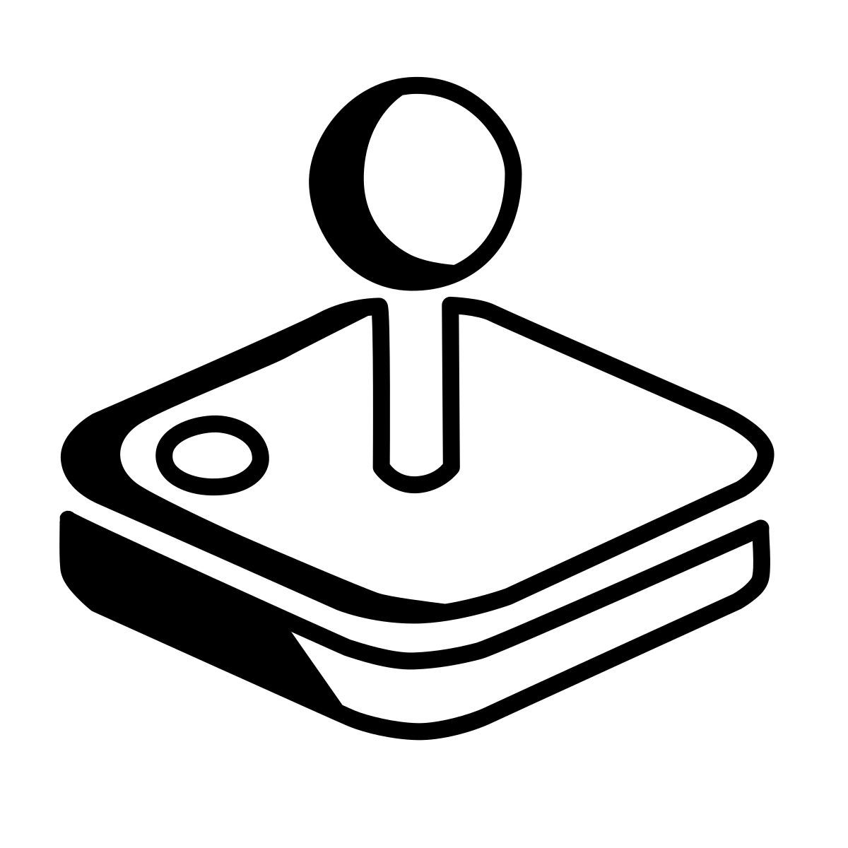 comic style arcade de maçã icon