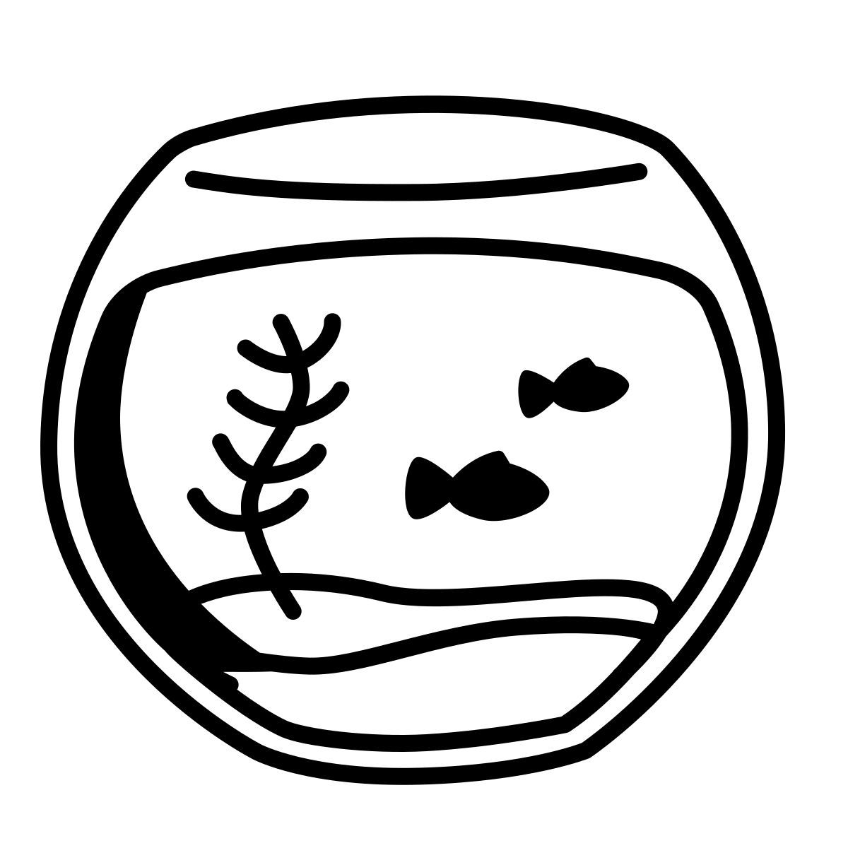 comic style аквариум icon