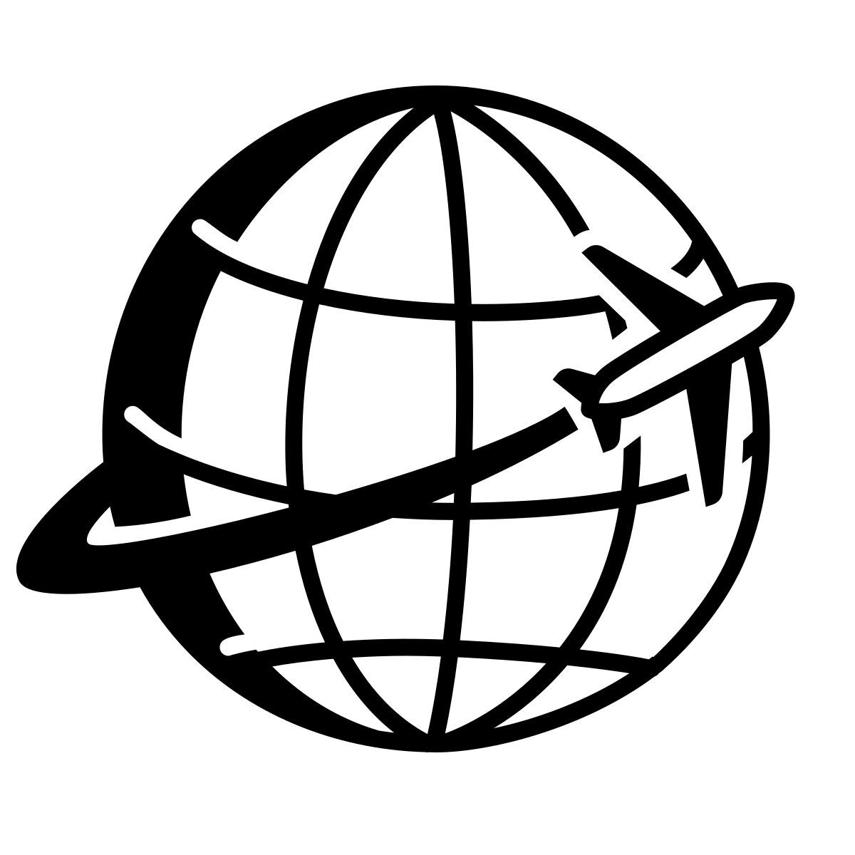 comic style around the globe icon