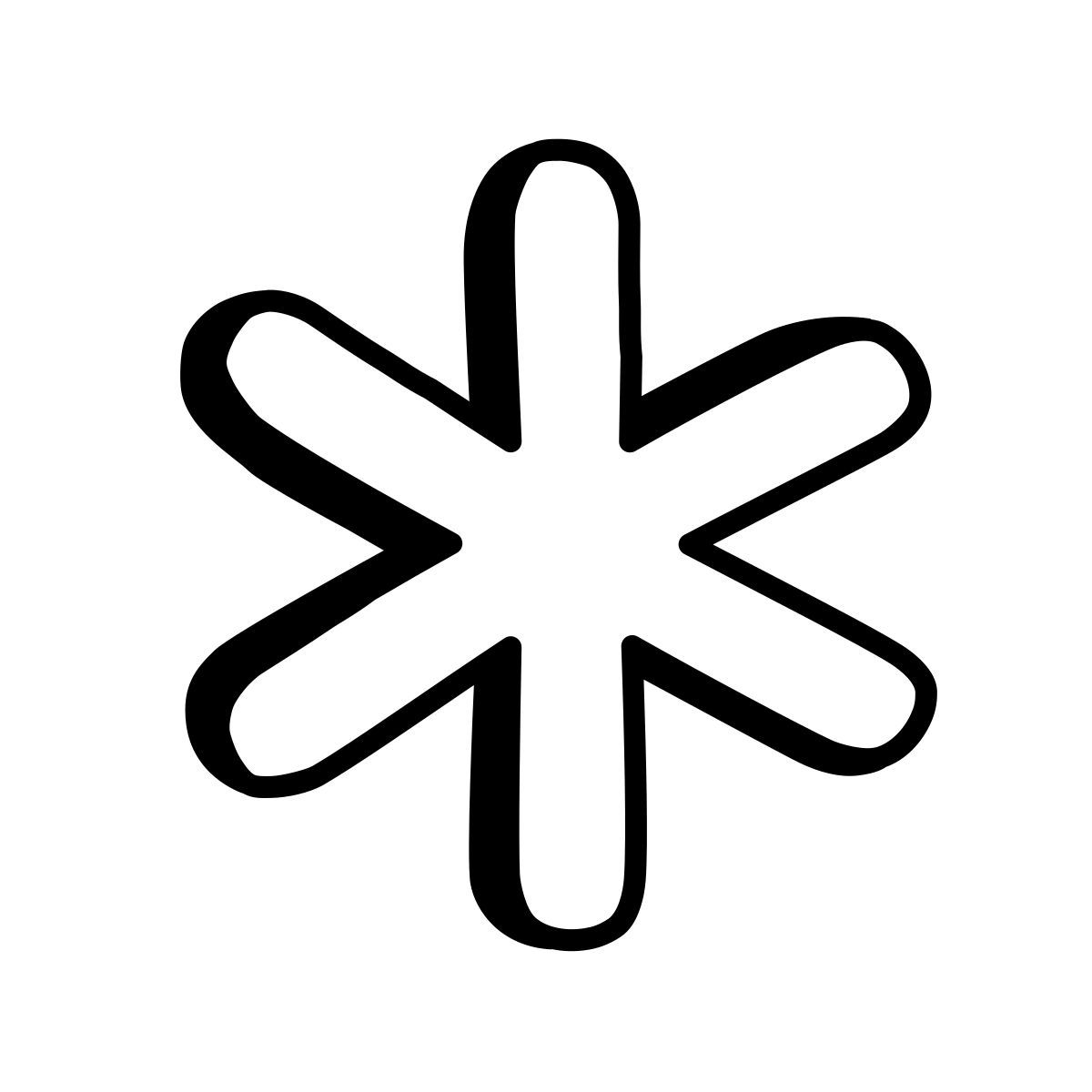 comic style asterisco icon