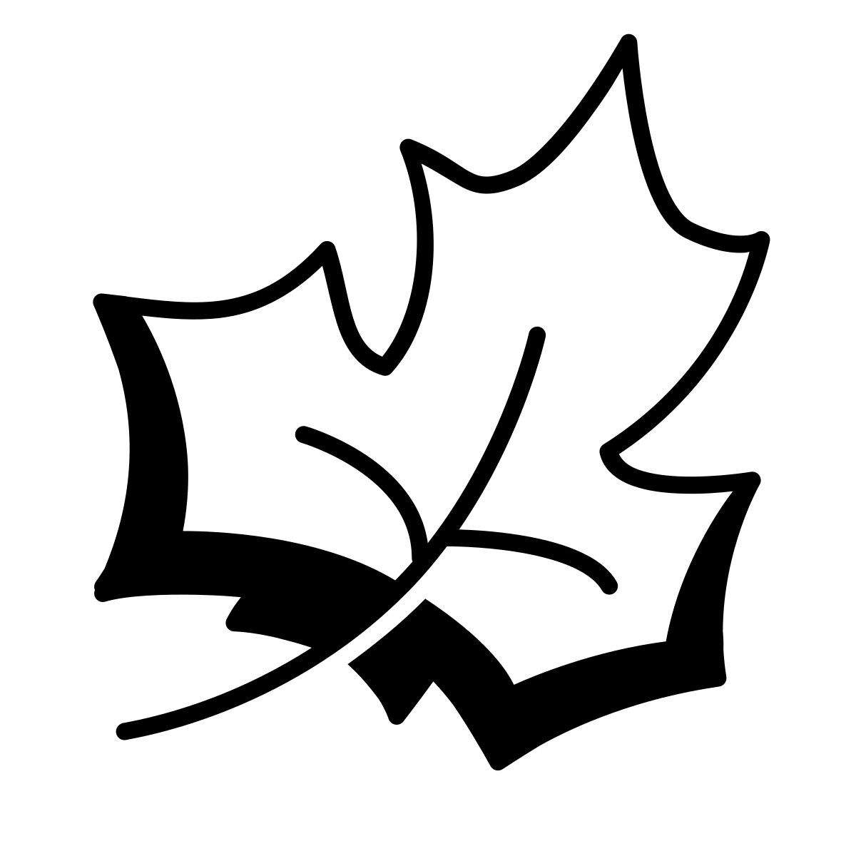 comic style autumn icon