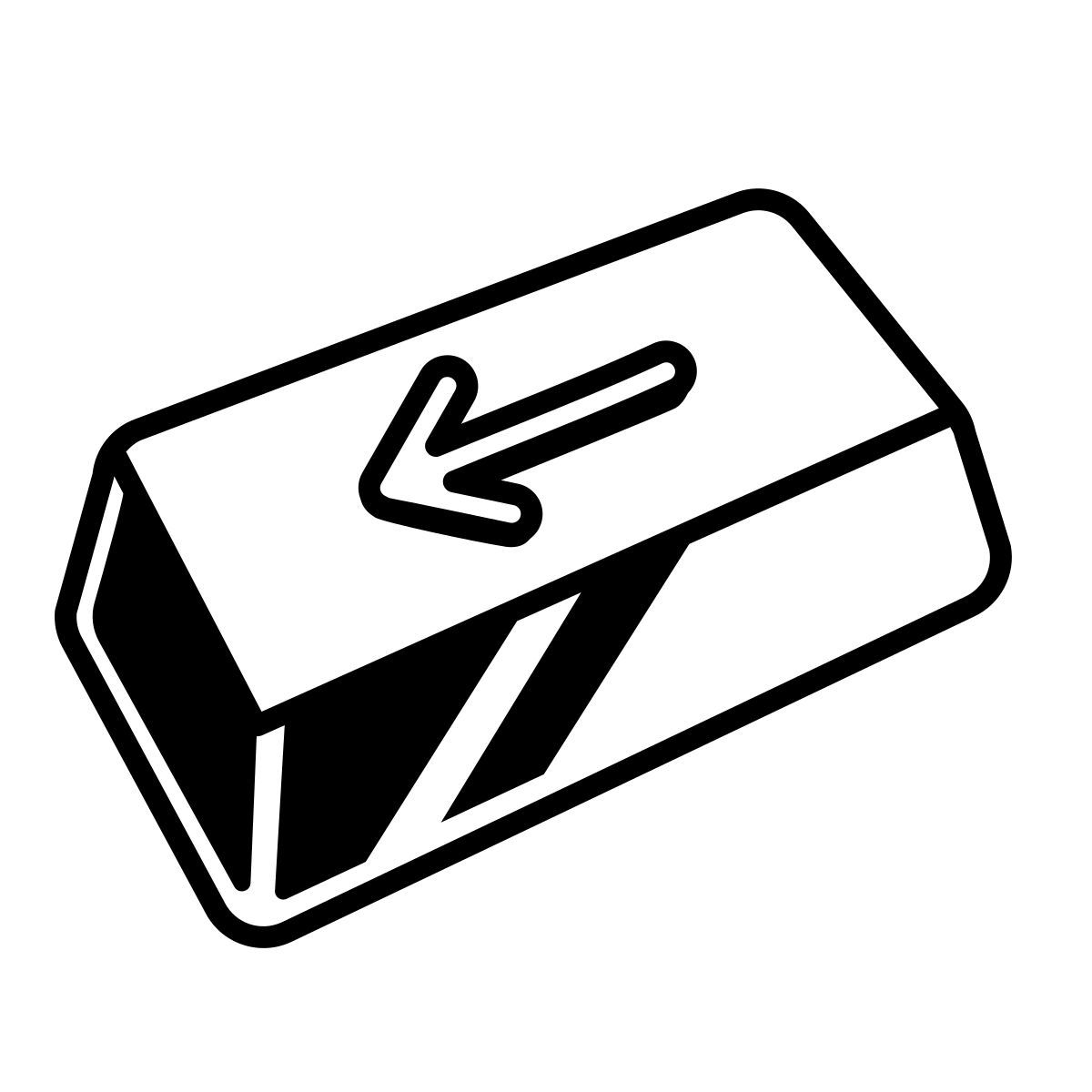 comic style backspace icon