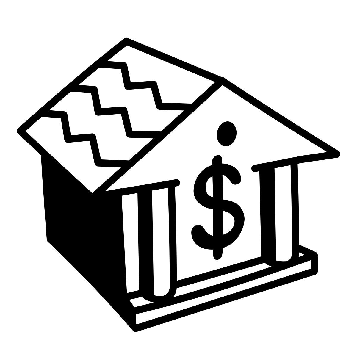 comic style banca icon