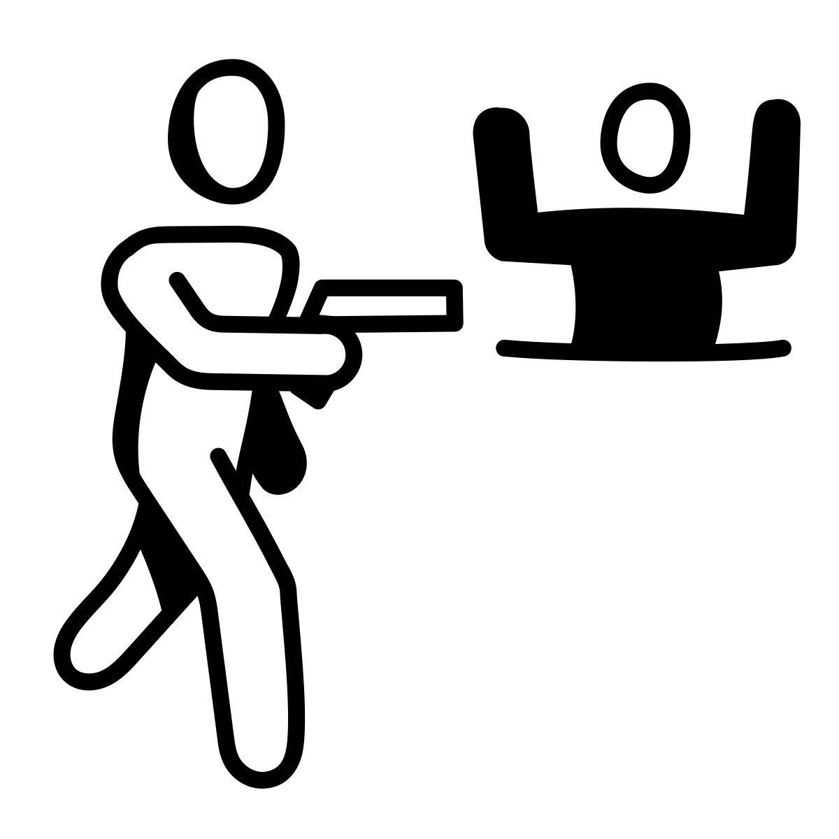 comic style robbery icon