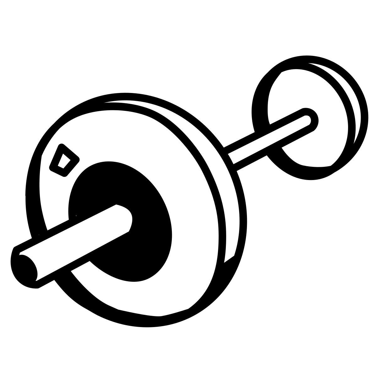 comic style barra de peso icon