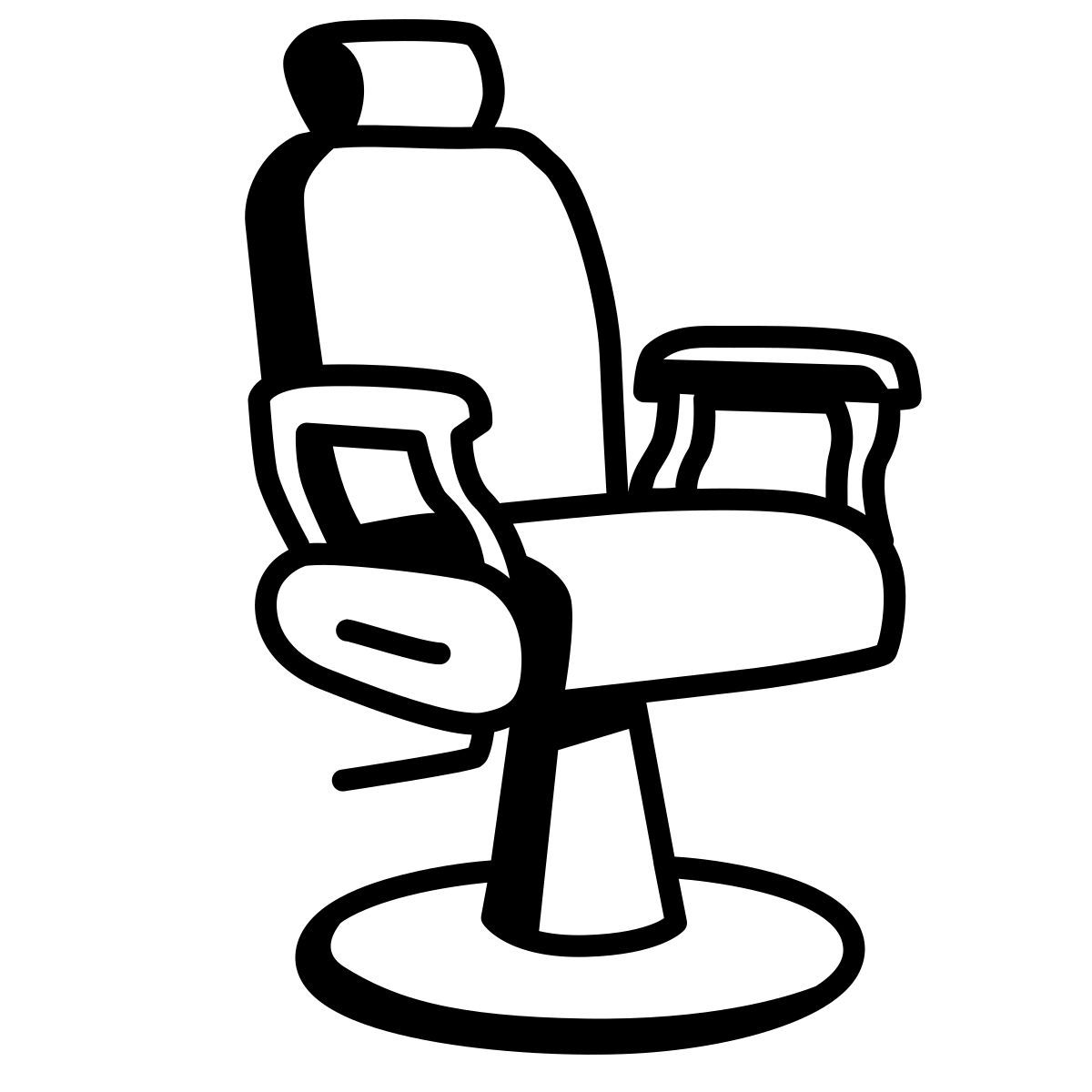 comic style 理髪店の椅子 icon