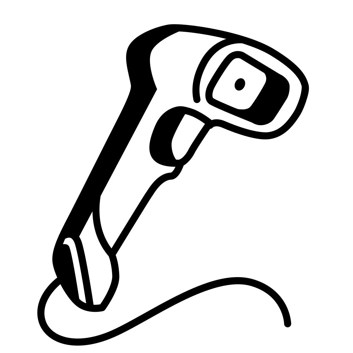 comic style 条形码扫描器 icon