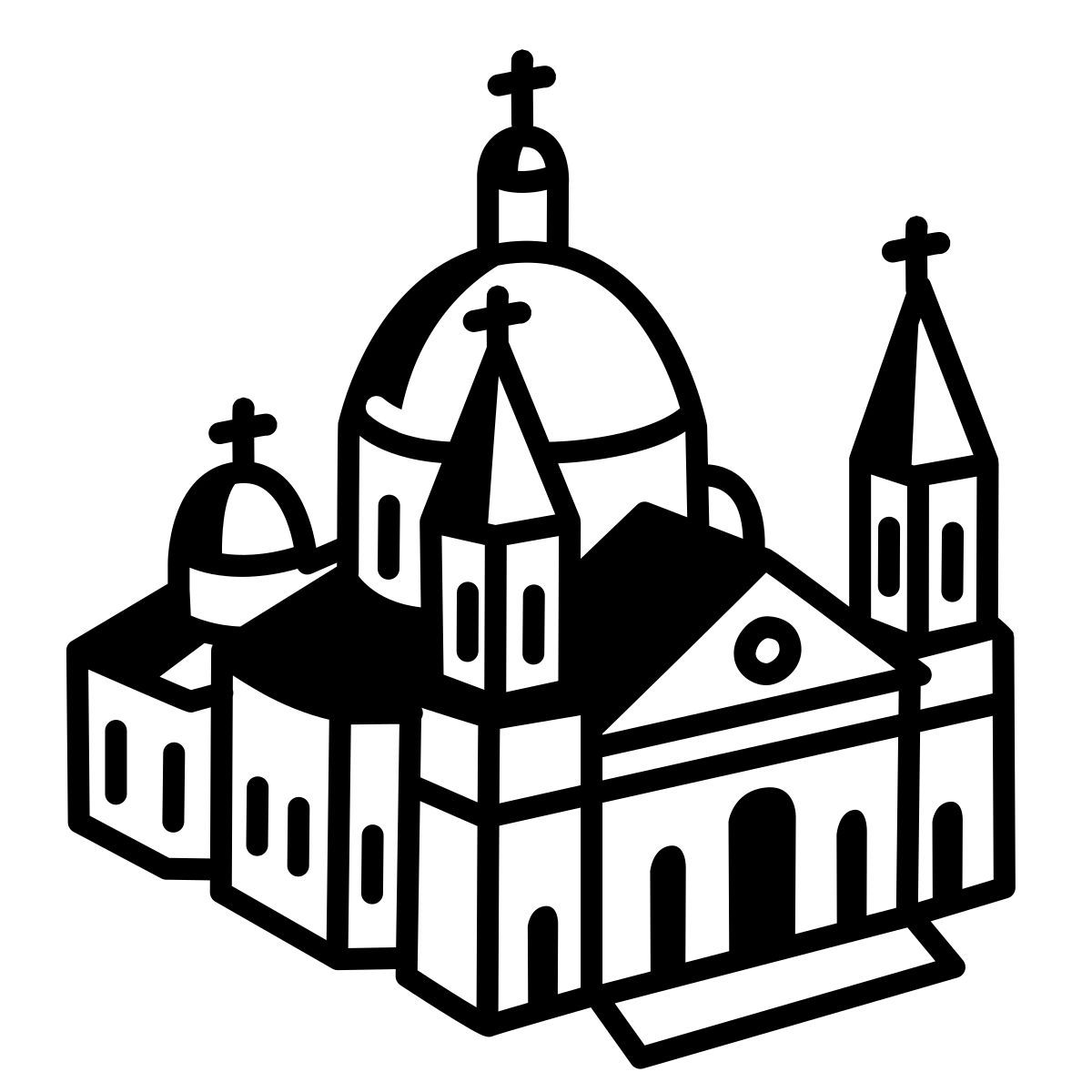 comic style basilica icon