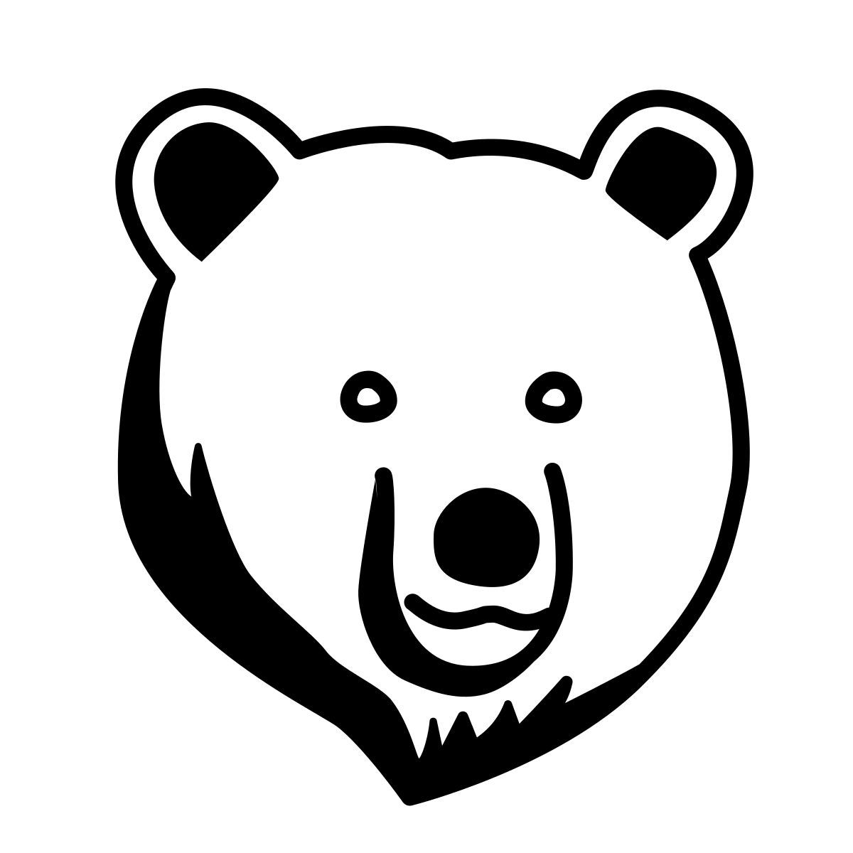 comic style urso icon