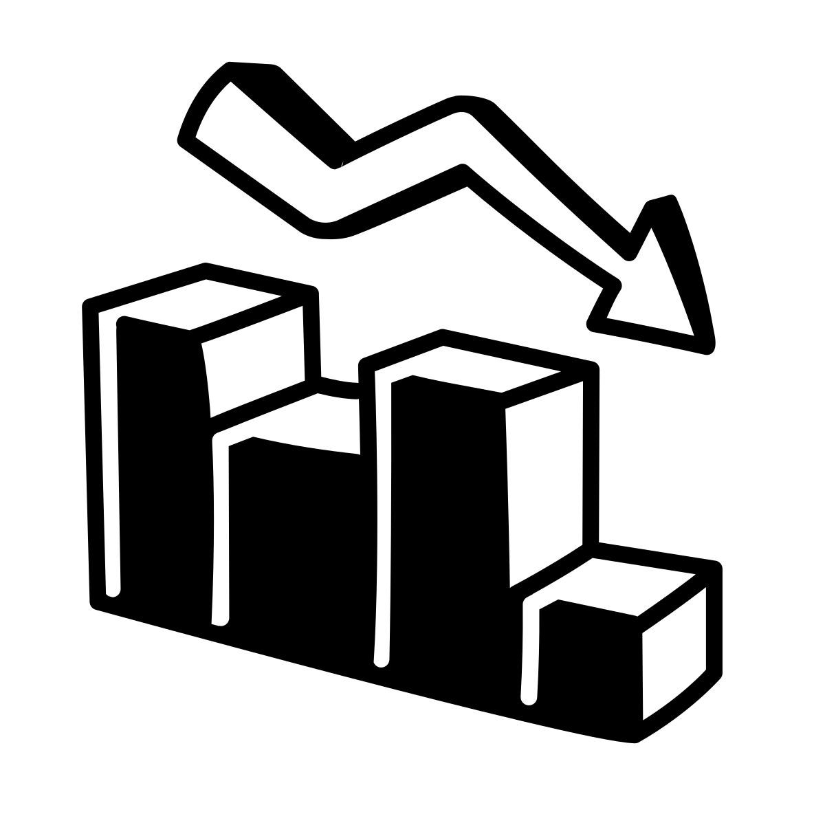 comic style decrease icon