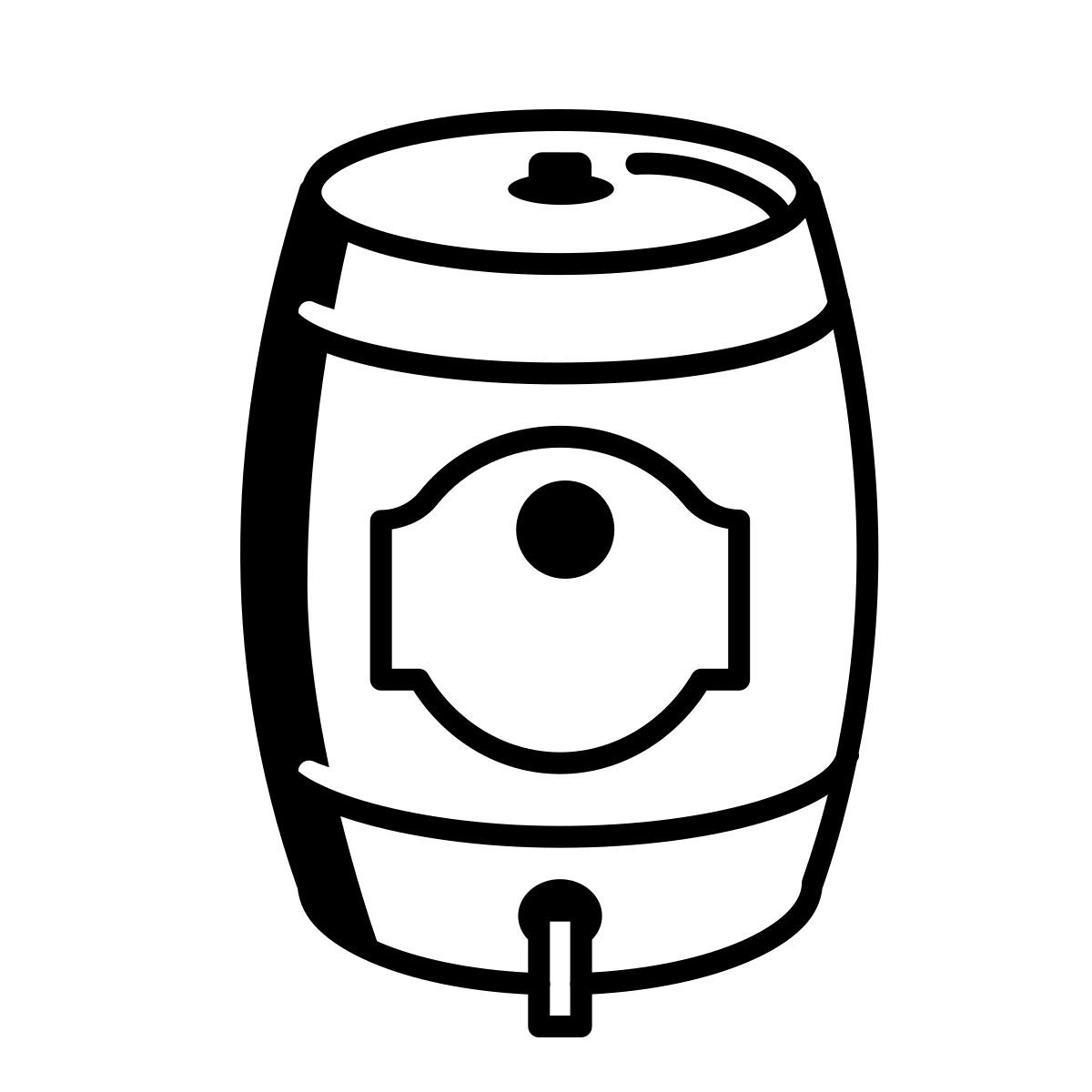 comic style barril de cerveza icon