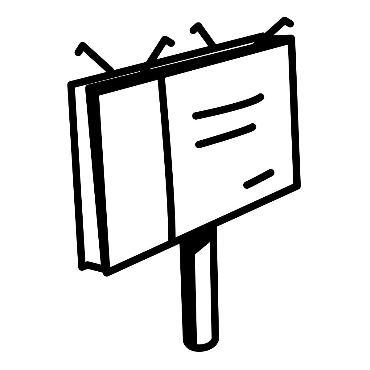 comic style 광고 게시판 icon