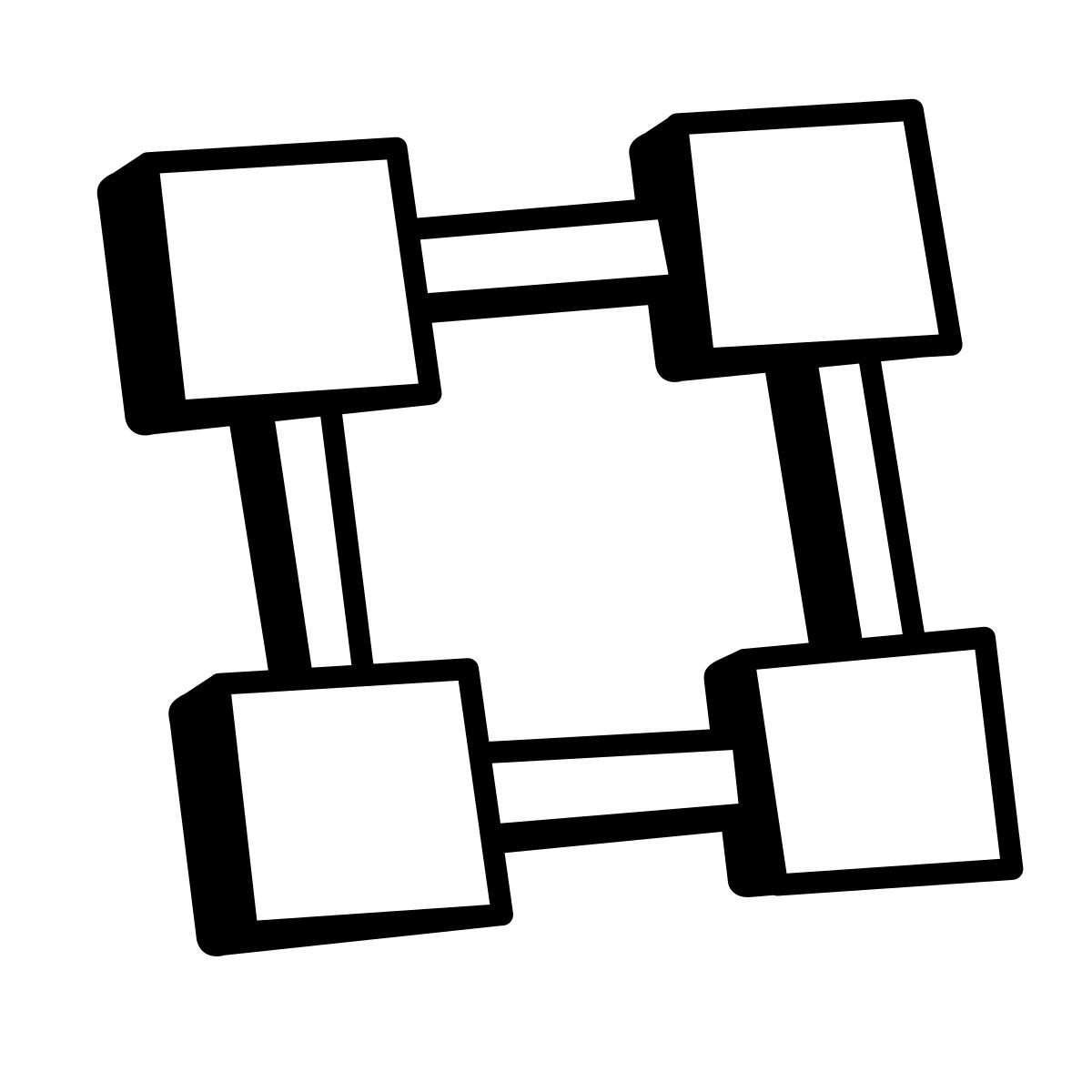 comic style tecnologia blockchain icon
