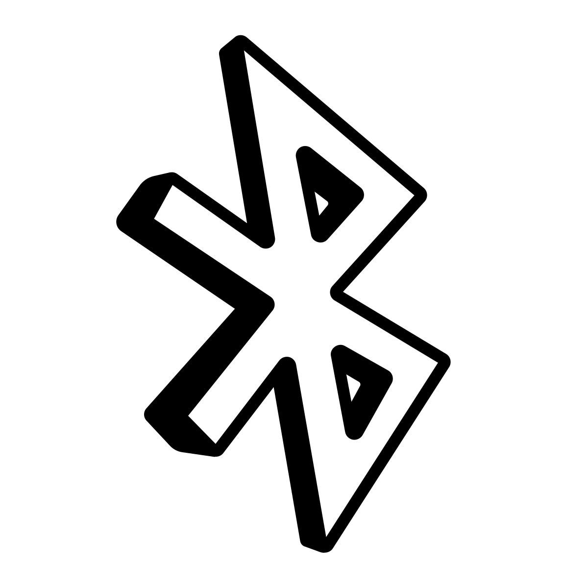 comic style bluetooth icon