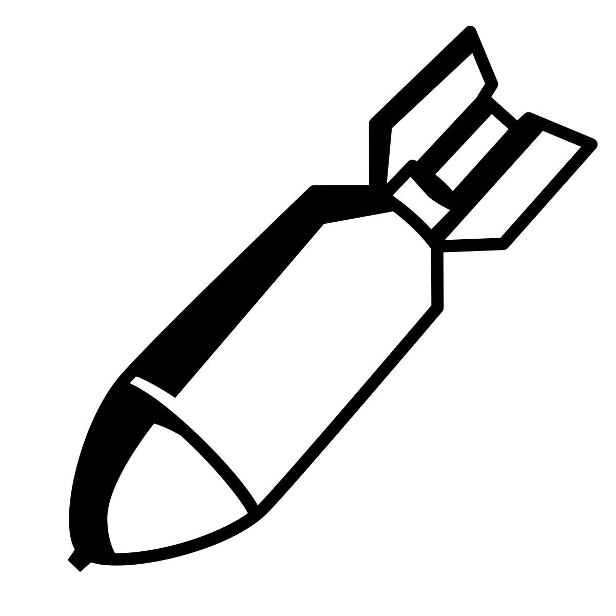 comic style bomba icon