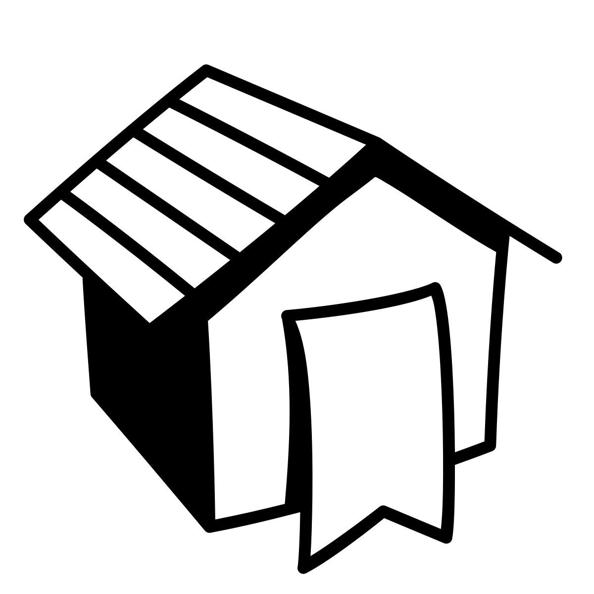 comic style booking icon