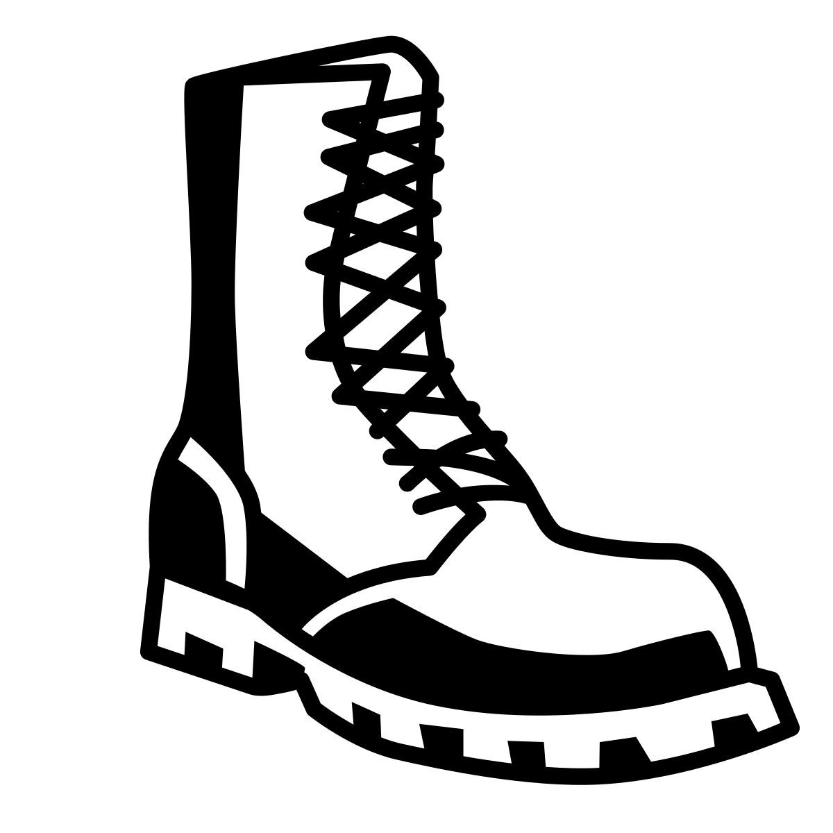 comic style stiefel icon