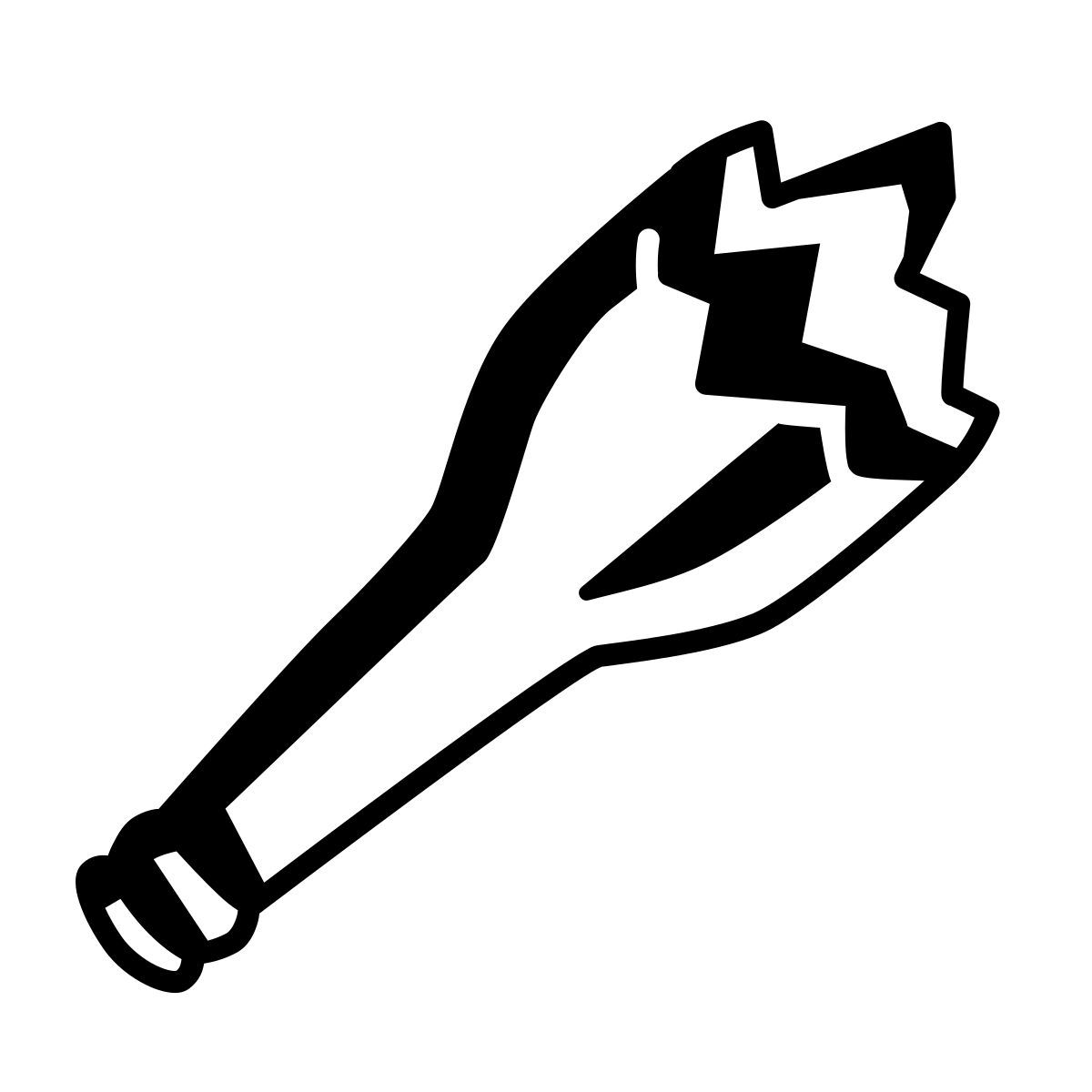 comic style 壊れた瓶 icon