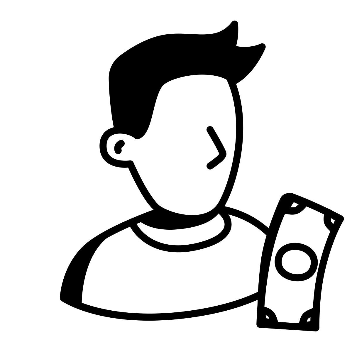 comic style budget icon