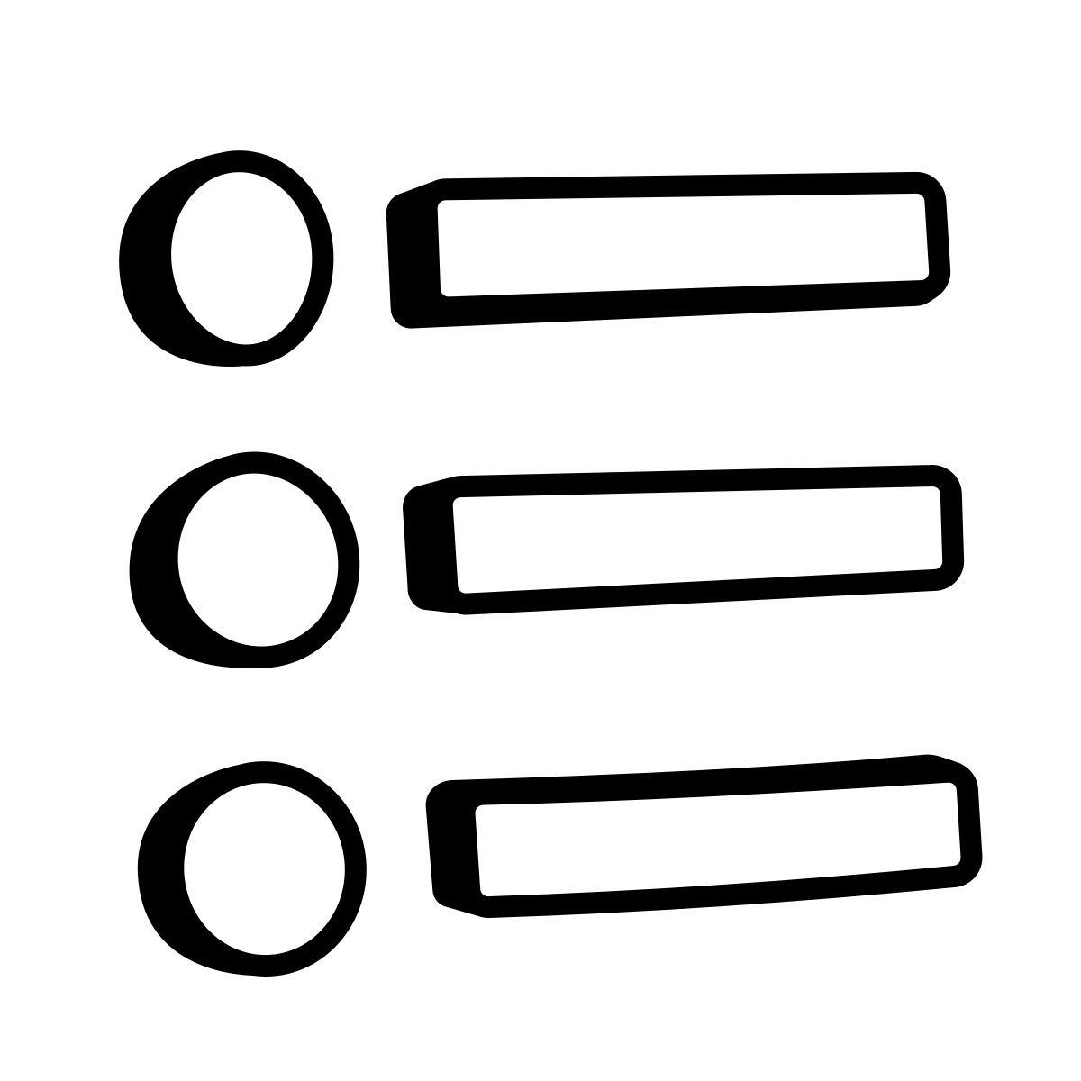comic style liste à puces icon