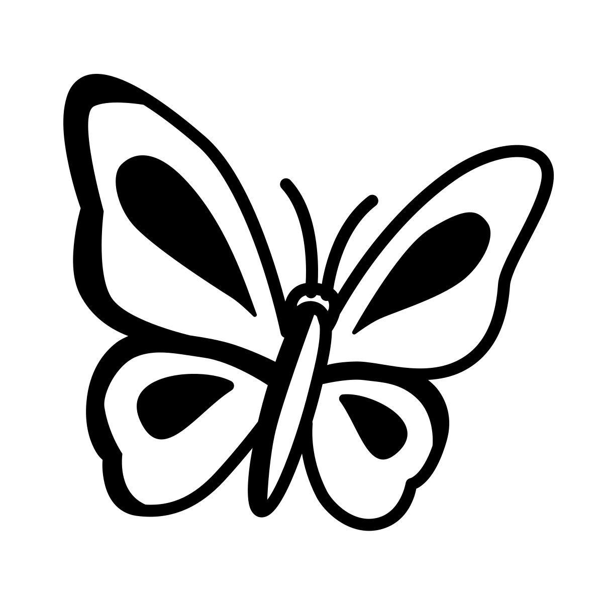 comic style papillon icon