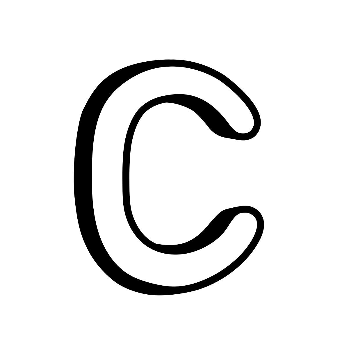 comic style c icon