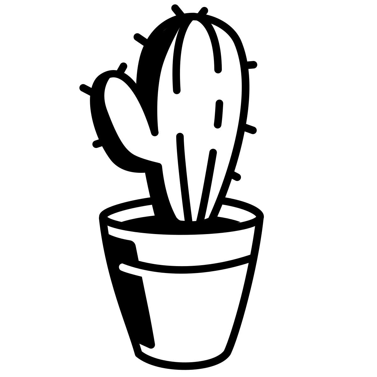 comic style cacto icon