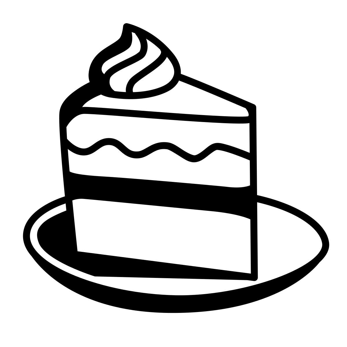 comic style cake icon