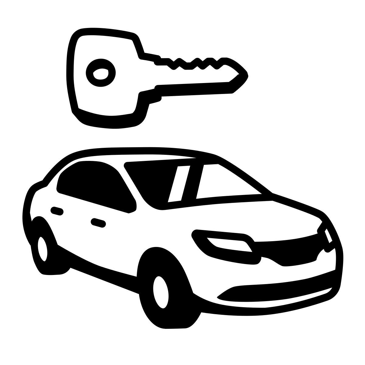 comic style noleggio auto icon