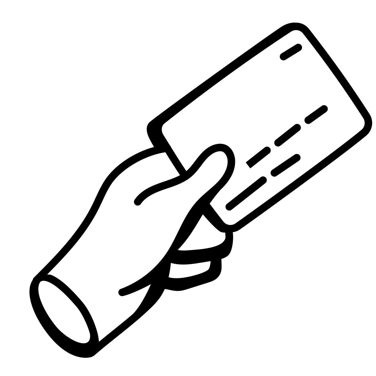 comic style carte en cours d'utilisation icon