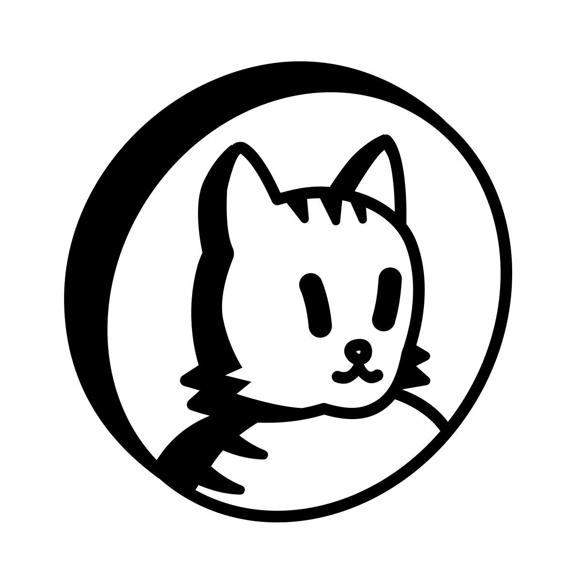 comic style cat profile icon