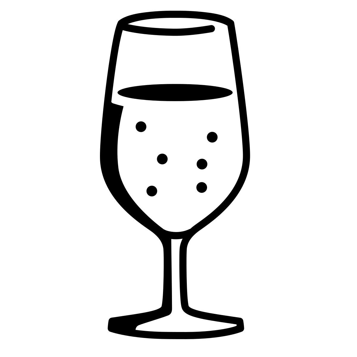 comic style 香槟酒 icon