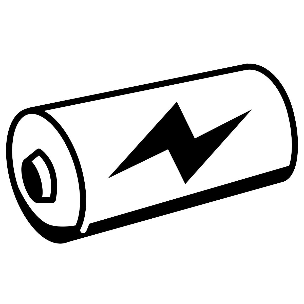 comic style batterie en charge icon
