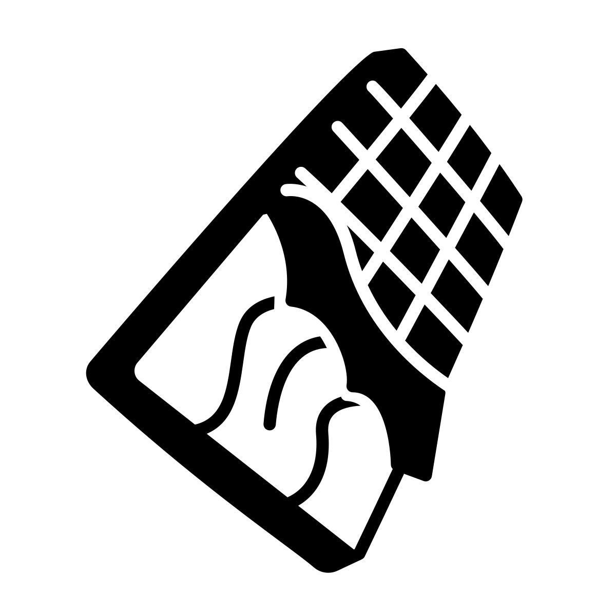comic style barra de chocolate icon