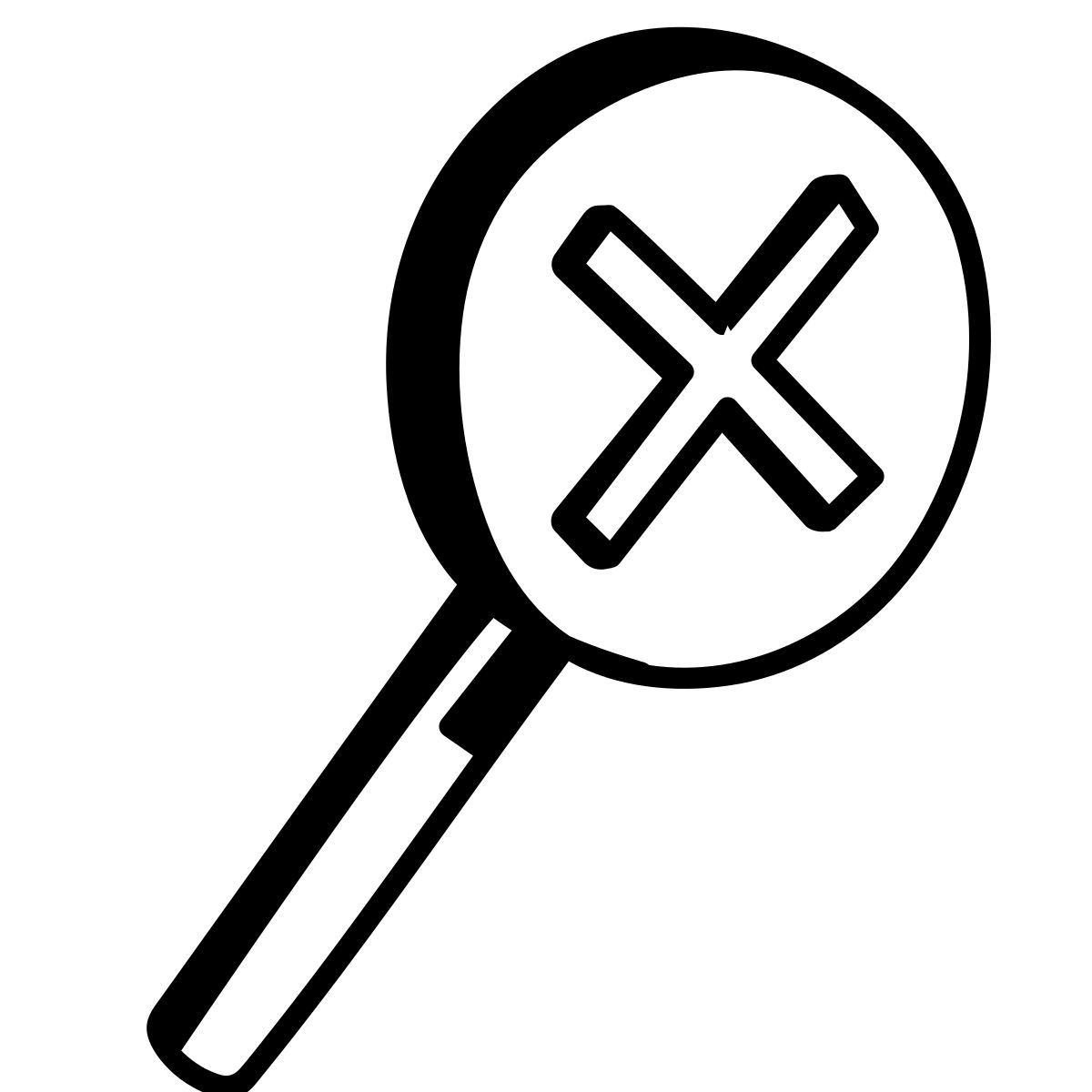 comic style cancella ricerca icon