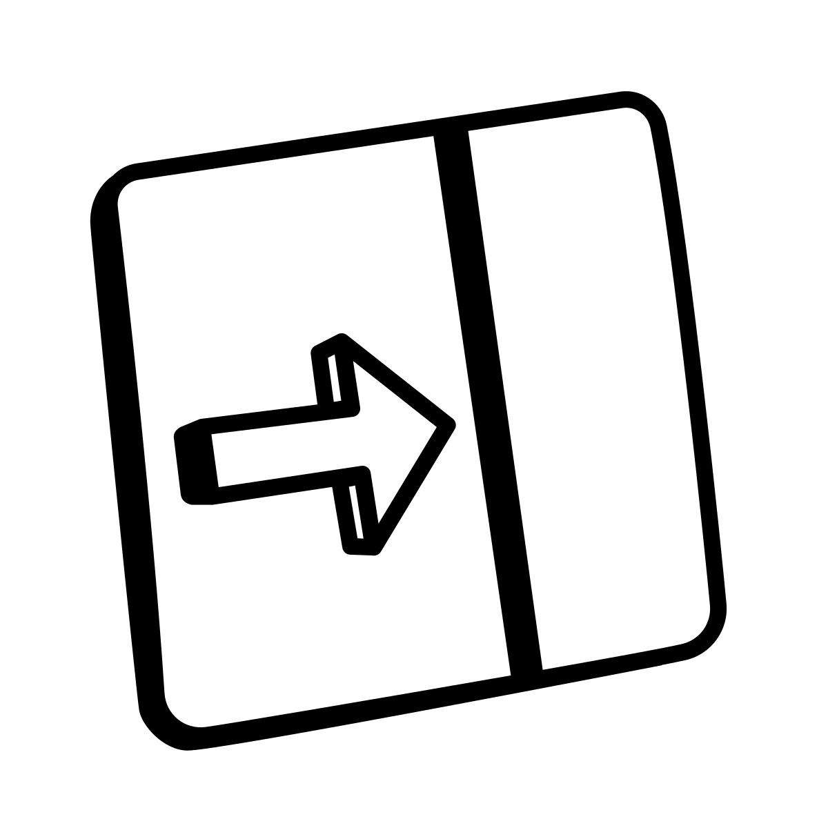comic style close pane icon